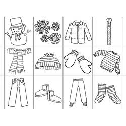 Dibujo para colorear: Temporada de Invierno (Naturaleza y Estaciones) #164628 - Dibujos para Colorear e Imprimir Gratis