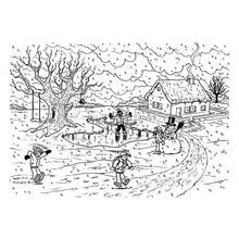 Dibujo Temporada de Invierno (Naturaleza y Estaciones) #164683 para imprimir y colorear