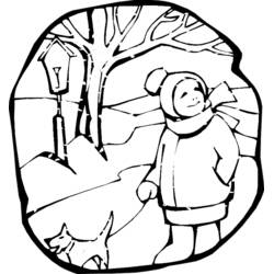 Dibujo Temporada de Invierno (Naturaleza y Estaciones) #164717 para imprimir y colorear