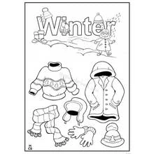 Dibujo para colorear: Temporada de Invierno (Naturaleza y Estaciones) #164723 - Dibujos para Colorear e Imprimir Gratis