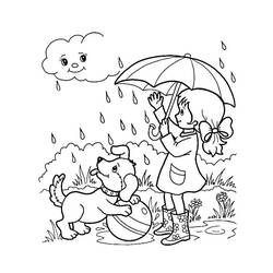Dibujo para colorear: Temporada de Otoño (Naturaleza y Estaciones) #176730 - Dibujos para Colorear e Imprimir Gratis