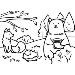 Dibujo para colorear: Temporada de Otoño (Naturaleza y Estaciones) #176734 - Dibujos para Colorear e Imprimir Gratis