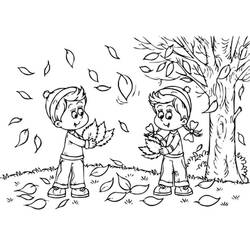 Dibujo para colorear: Temporada de Otoño (Naturaleza y Estaciones) #176739 - Dibujos para Colorear e Imprimir Gratis