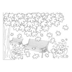 Dibujo para colorear: Temporada de Otoño (Naturaleza y Estaciones) #176741 - Dibujos para Colorear e Imprimir Gratis