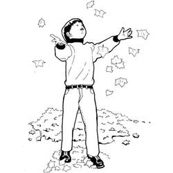 Dibujo para colorear: Temporada de Otoño (Naturaleza y Estaciones) #176743 - Dibujos para Colorear e Imprimir Gratis