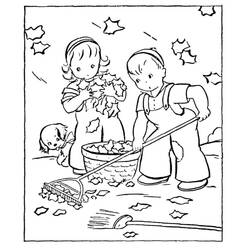Dibujo para colorear: Temporada de Otoño (Naturaleza y Estaciones) #176745 - Dibujos para Colorear e Imprimir Gratis