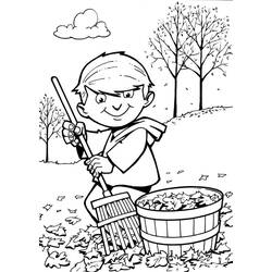 Dibujo para colorear: Temporada de Otoño (Naturaleza y Estaciones) #176747 - Dibujos para Colorear e Imprimir Gratis