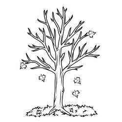 Dibujo para colorear: Temporada de Otoño (Naturaleza y Estaciones) #176748 - Dibujos para Colorear e Imprimir Gratis