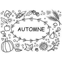 Dibujo para colorear: Temporada de Otoño (Naturaleza y Estaciones) #176760 - Dibujos para Colorear e Imprimir Gratis