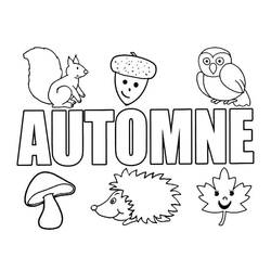 Dibujo para colorear: Temporada de Otoño (Naturaleza y Estaciones) #176761 - Dibujos para Colorear e Imprimir Gratis