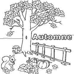 Dibujo para colorear: Temporada de Otoño (Naturaleza y Estaciones) #176762 - Dibujos para Colorear e Imprimir Gratis