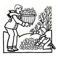 Dibujo para colorear: Temporada de Otoño (Naturaleza y Estaciones) #176763 - Dibujos para Colorear e Imprimir Gratis