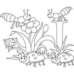 Dibujo para colorear: Temporada de Primavera (Naturaleza y Estaciones) #164755 - Dibujos para Colorear e Imprimir Gratis