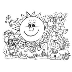 Dibujo para colorear: Temporada de Primavera (Naturaleza y Estaciones) #164757 - Dibujos para Colorear e Imprimir Gratis