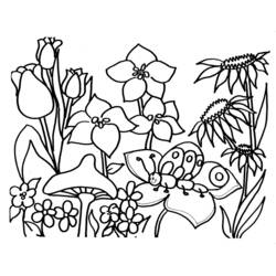 Dibujo para colorear: Temporada de Primavera (Naturaleza y Estaciones) #164761 - Dibujos para Colorear e Imprimir Gratis