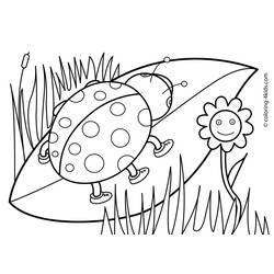 Dibujo para colorear: Temporada de Primavera (Naturaleza y Estaciones) #164762 - Dibujos para Colorear e Imprimir Gratis