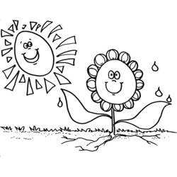 Dibujo para colorear: Temporada de Primavera (Naturaleza y Estaciones) #164792 - Dibujos para Colorear e Imprimir Gratis
