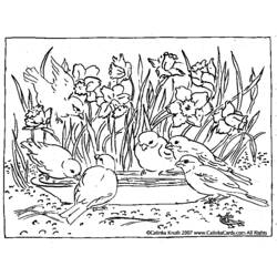 Dibujo para colorear: Temporada de Primavera (Naturaleza y Estaciones) #164827 - Dibujos para Colorear e Imprimir Gratis