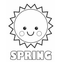Dibujo para colorear: Temporada de Primavera (Naturaleza y Estaciones) #164838 - Dibujos para Colorear e Imprimir Gratis
