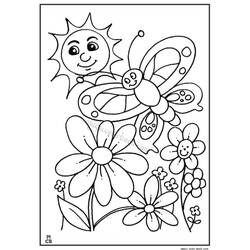 Dibujo para colorear: Temporada de Primavera (Naturaleza y Estaciones) #164984 - Dibujos para Colorear e Imprimir Gratis