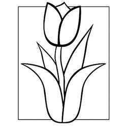 Dibujo Tulipán (Naturaleza y Estaciones) #174115 para imprimir y colorear