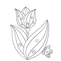 Dibujo Tulipán (Naturaleza y Estaciones) #174125 para imprimir y colorear