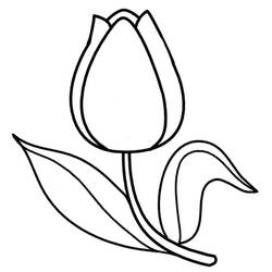 Dibujo Tulipán (Naturaleza y Estaciones) #174127 para imprimir y colorear