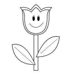 Dibujo Tulipán (Naturaleza y Estaciones) #174128 para imprimir y colorear