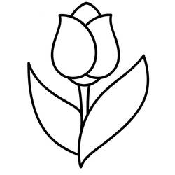 Dibujo Tulipán (Naturaleza y Estaciones) #174131 para imprimir y colorear