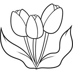 Dibujo Tulipán (Naturaleza y Estaciones) #174135 para imprimir y colorear