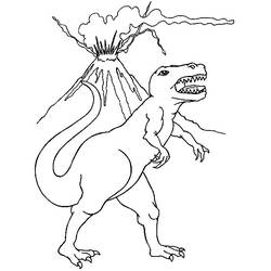 Dibujo para colorear: Volcán (Naturaleza y Estaciones) #166607 - Dibujos para Colorear e Imprimir Gratis