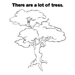 Dibujo para colorear: Árbol (Naturaleza) #154745 - Dibujos para Colorear e Imprimir Gratis