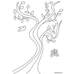 Dibujo para colorear: Árbol (Naturaleza) #154748 - Dibujos para Colorear e Imprimir Gratis