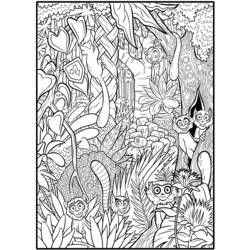 Dibujo para colorear: Bosque (Naturaleza) #157017 - Dibujos para colorear