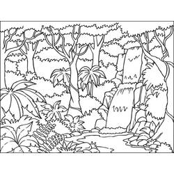 Dibujo para colorear: Bosque (Naturaleza) #157061 - Dibujos para colorear