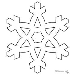 Dibujo para colorear: Copo de nieve (Naturaleza) #160456 - Dibujos para colorear