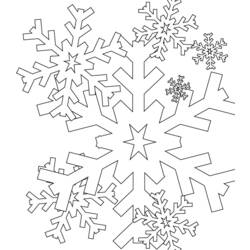Dibujo para colorear: Copo de nieve (Naturaleza) #160462 - Dibujos para colorear