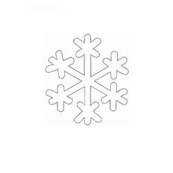 Dibujo para colorear: Copo de nieve (Naturaleza) #160471 - Dibujos para colorear