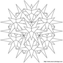 Dibujo para colorear: Copo de nieve (Naturaleza) #160472 - Dibujos para colorear