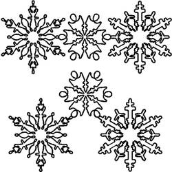 Dibujo para colorear: Copo de nieve (Naturaleza) #160475 - Dibujos para colorear