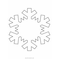 Dibujo para colorear: Copo de nieve (Naturaleza) #160483 - Dibujos para colorear