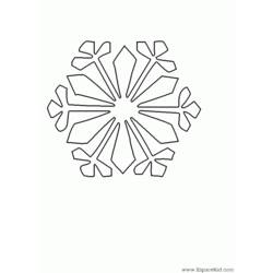 Dibujo para colorear: Copo de nieve (Naturaleza) #160501 - Dibujos para colorear