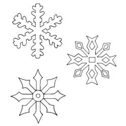 Dibujo para colorear: Copo de nieve (Naturaleza) #160503 - Dibujos para colorear