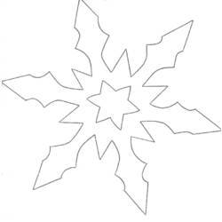 Dibujo para colorear: Copo de nieve (Naturaleza) #160514 - Dibujos para colorear