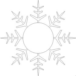 Dibujo para colorear: Copo de nieve (Naturaleza) #160672 - Dibujos para colorear