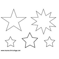 Dibujo para colorear: Estrella (Naturaleza) #155869 - Dibujos para colorear