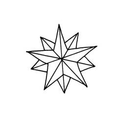 Dibujo para colorear: Estrella (Naturaleza) #155874 - Dibujos para colorear