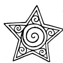 Dibujo para colorear: Estrella (Naturaleza) #155877 - Dibujos para colorear