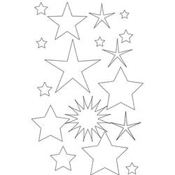 Dibujo para colorear: Estrella (Naturaleza) #155882 - Dibujos para colorear