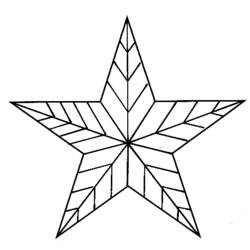 Dibujo para colorear: Estrella (Naturaleza) #155892 - Dibujos para colorear